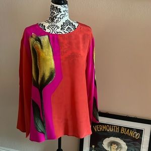 COPY - Vintage Diane Von Furstenburg Silk Assets Blouse SZ 1x
